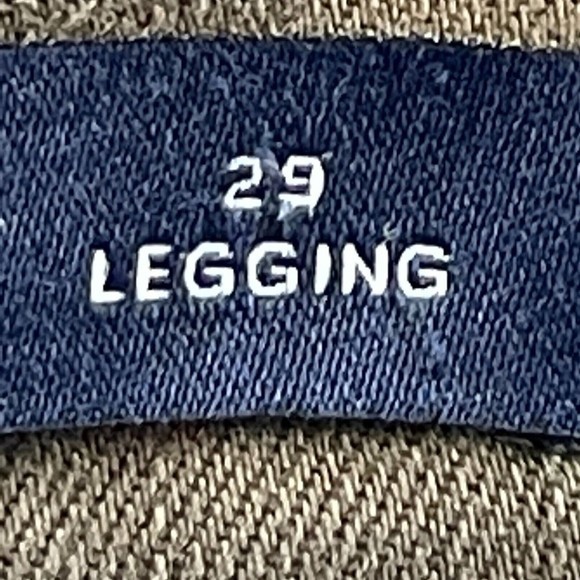 Gap Jeggings SIZE 29 Stretch Green Camo Low‎ Rise Skimmer Legging Pockets Denim - Picture 12 of 13